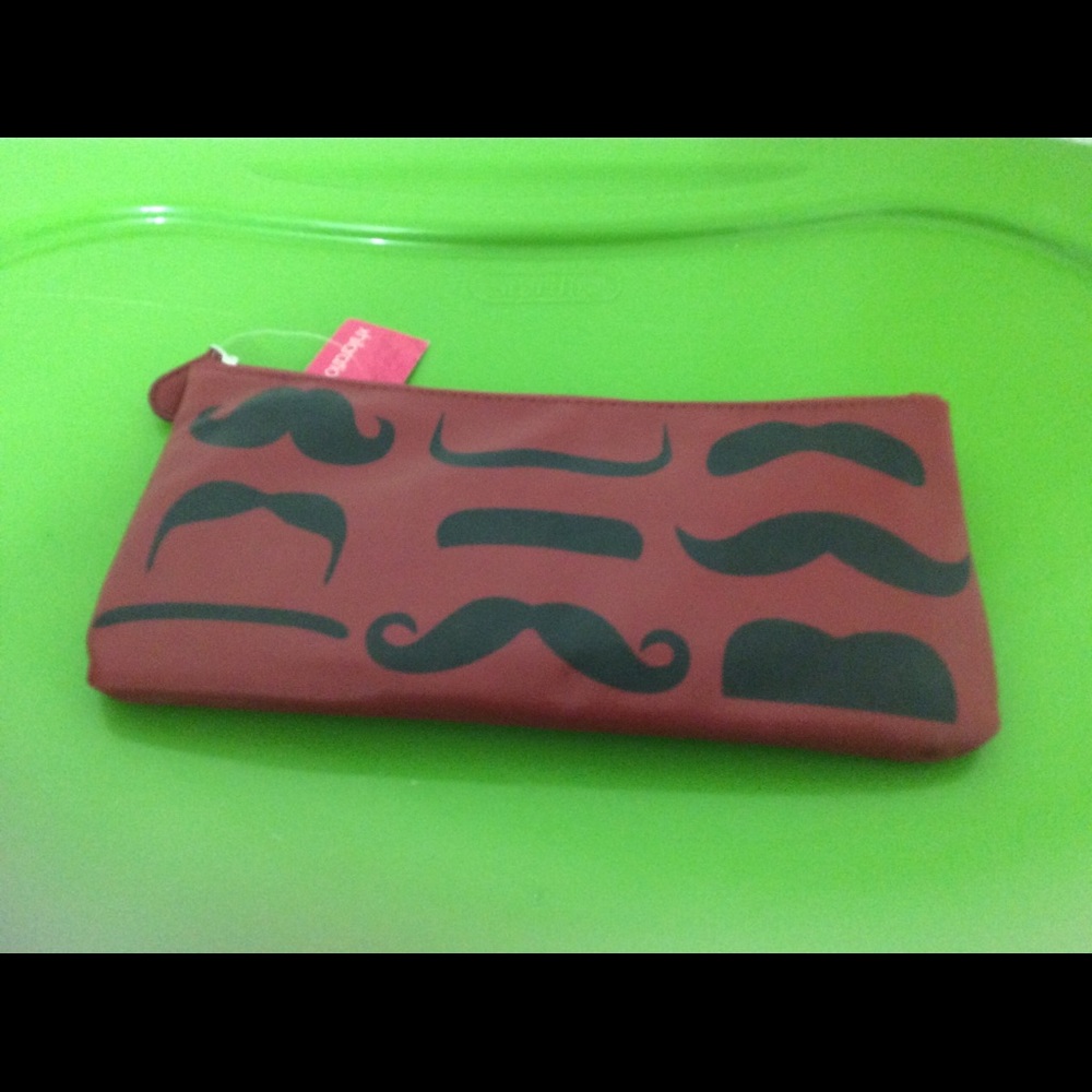Red mini makeup bag